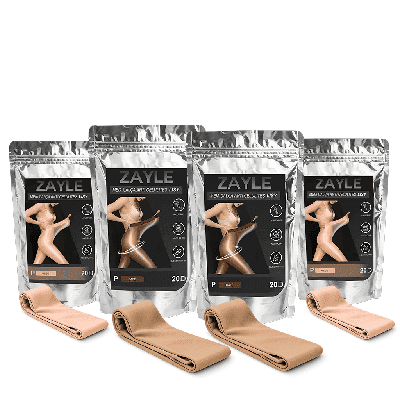 4 Pares - Meia calça a prova de rasgos e Anticelulite Brilho-Suave 20D - Lisy