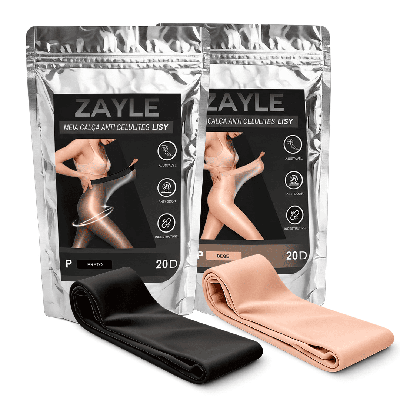 2 Pares - Meia calça a prova de rasgos e Anticelulite Brilho-Suave 20D - Lisy